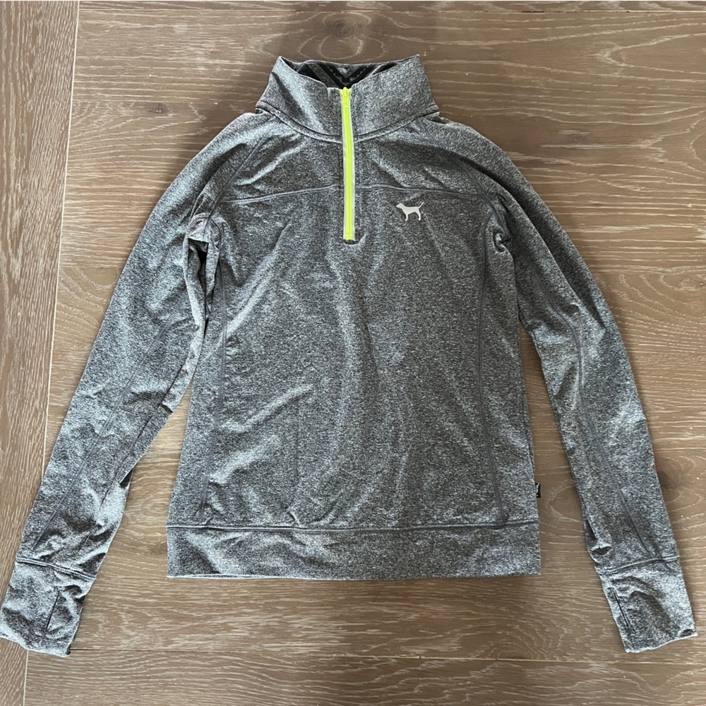 Victoria’s Secret PINK Grey Workout Quarter Zip